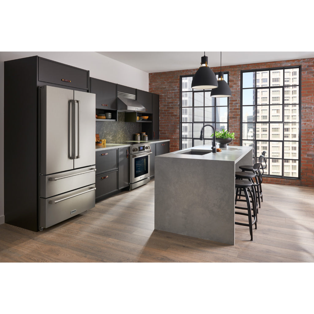 TRF3602 - 36 Inch Professional French Door Refrigerator with Freezer Drawers