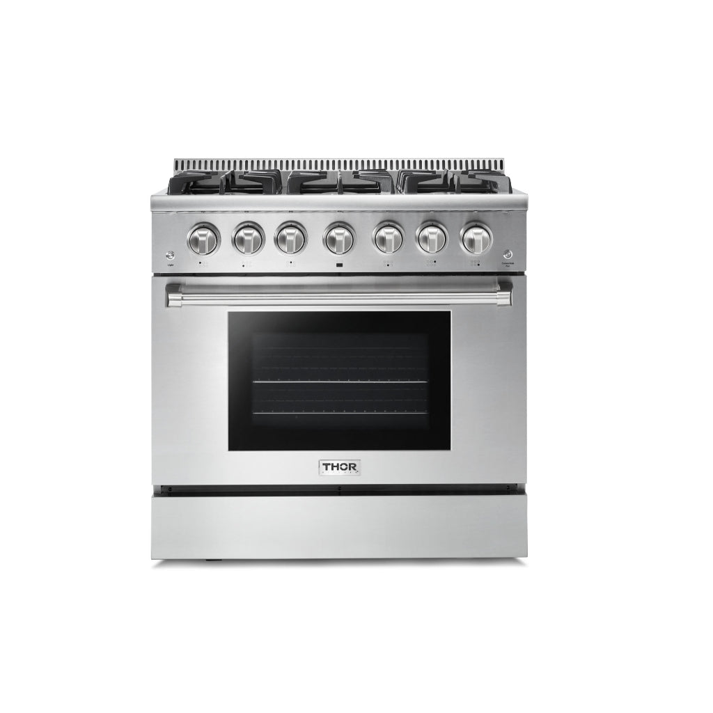HRG3618U - 36 Inch Professional Gas Range in Stainless Steel